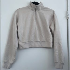 Aritzia TNA 1/4 Zip Sweatshirt